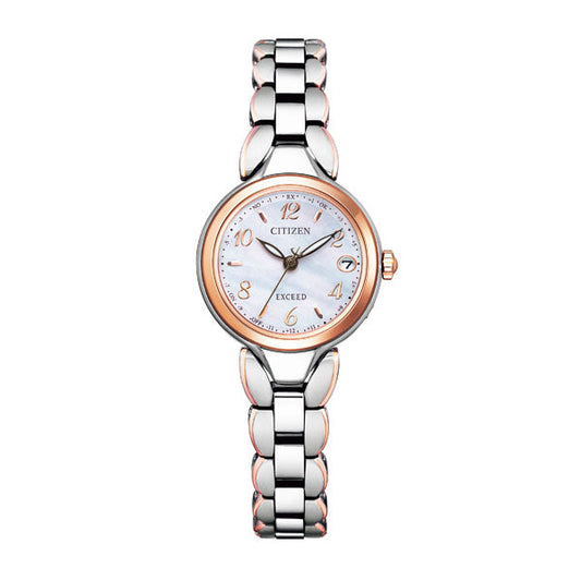 エコドライブ [シチズン]CITIZEN 腕時計 EXCEED エクシード Eco-Drive エコ・ドライブ 電波時計 ES9474-59W レディース 110.0
