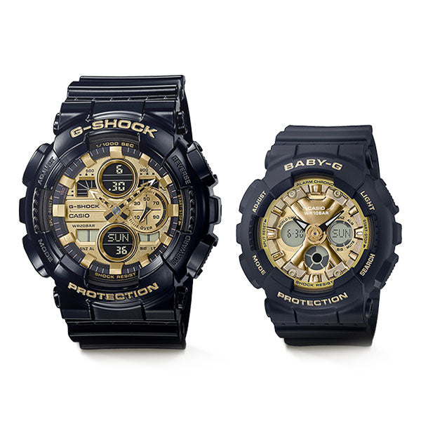 ペアウォッチ G-SHOCK × BABY-G Pair Model ブラック/ゴールド GA-140GB-1A1JF-BA-130-1A3JF 31,0