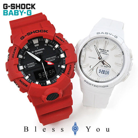 ペアウォッチ gショック G－SHOCKペア GA-800-4AJF-BGS-100SC-7AJF 30,5 秒針付 三針 ジーショック ペア腕時計