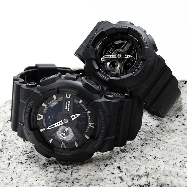 ペアウォッチ Gショック ブラック G－SHOCK BABY-G ペア GA-110-1BJF-BA-110XBC-1AJF 32,0 Gショック