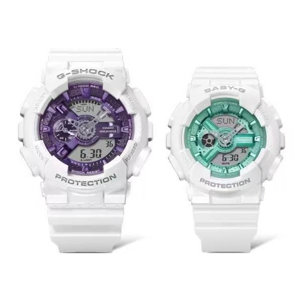 二人の絆 プレシャスハートセレクション G-SHOCK ペア GA-110WS-7AJF × BA-110XWS-7AJF (33,0)  2023年11月