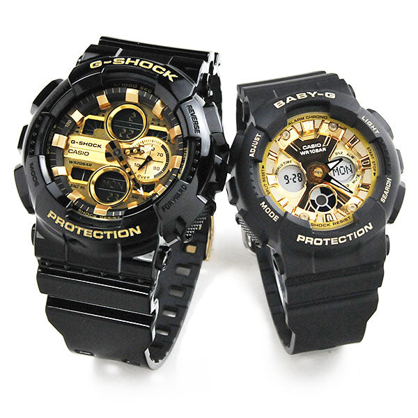 ペアウォッチ G-SHOCK × BABY-G Pair Model ブラック/ゴールド GA-140GB-1A1JF-BA-130-1A3JF 31,0