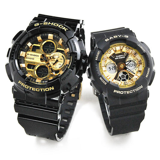 ペアウォッチ G-SHOCK × BABY-G Pair Model ブラック/ゴールド GA-140GB-1A1JF-BA-130-1A3JF 31,0