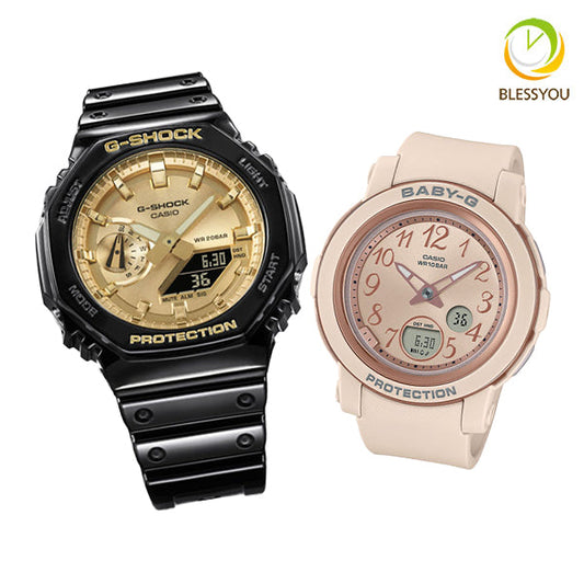 ペアウォッチ gショック ペア g-shock ペア腕時計 カシオ ブランド レディース GA-2100GB-1AJF BGA-290SA-4AJF 32,0
