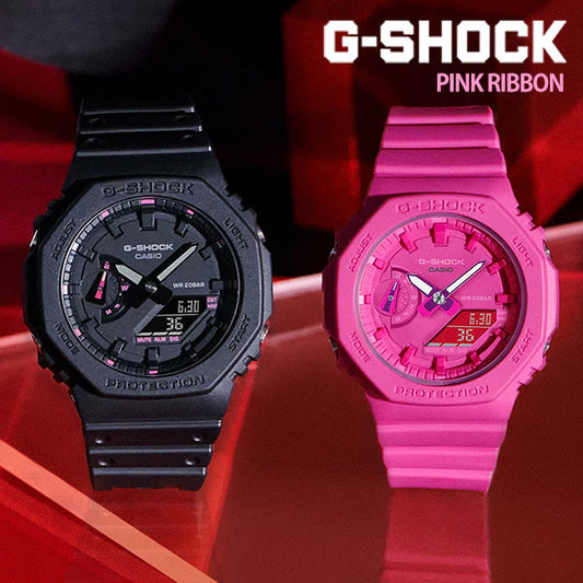 G-SHOCK ペアウォッチ 腕時計 PINK RIBBON pair GA-2100P-1AJR × GA-S2100P-4AJR 31,0 2023年9月 ピンクリボン専用ボックス入り