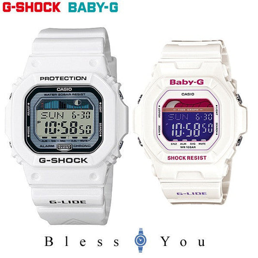Gショック&ベビーG デジタル ホワイト ペアウォッチ GLX-5600-7JF+BLX-5600-7JF 22,0 【腕時計 ペア カップル ブランド ウォッチ ペアウォッチ ギフト】 ジーショック