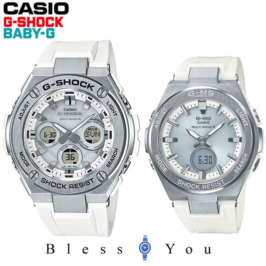 カシオ CASIO ペアウォッチ Gショック 電波 ソーラー G-shock & Baby-G GST-W310-7AJF-MSG-W200-7AJF 68,0 G-STEEL