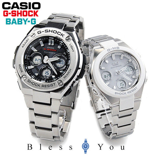 カシオ ペアウォッチ 電波ソーラー 腕時計 Gショック&ベビーG G-shock&Baby-G GST-W310D-1AJF-MSG-W100D-7AJF 80,0