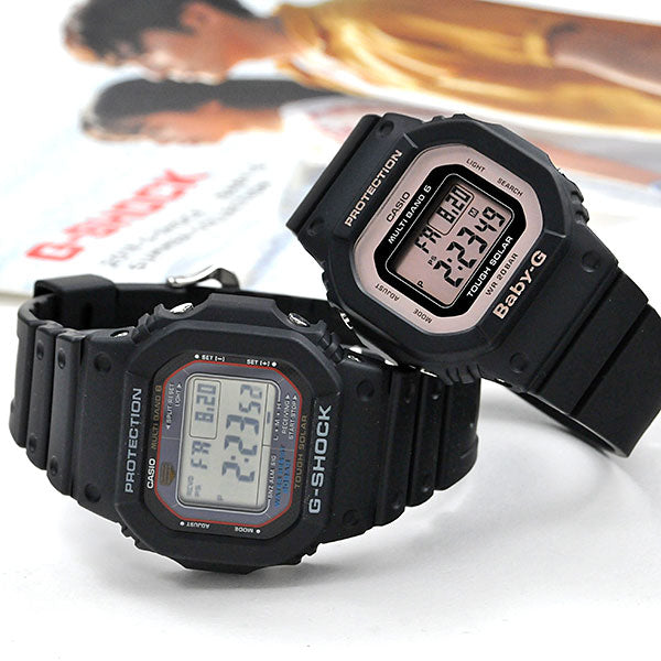 ペアウォッチ ジーショック デジタルペア ブラック G-shock & Baby-G GW-M5610U-1JF-BGD-5000U-1BJF 38,0