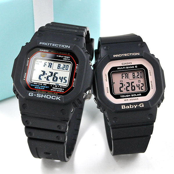 ペアウォッチ ジーショック デジタルペア ブラック G-shock & Baby-G GW-M5610U-1JF-BGD-5000U-1BJF 38,0