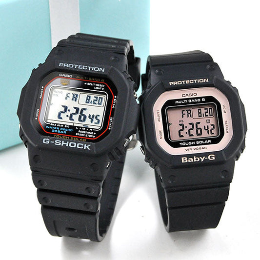 ペアウォッチ ジーショック デジタルペア ブラック G-shock & Baby-G GW-M5610U-1JF-BGD-5000U-1BJF 38,0