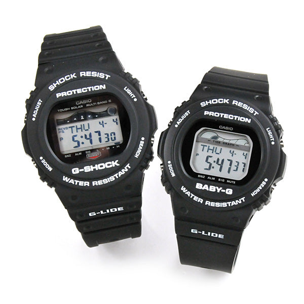 ペアウォッチ ジーショック G－SHOCK/BABY-G デジタル GWX-5700CS-1JF-BLX-570-1JF 31.5 タイドグラフ機能付 G-LIDE [201904new]