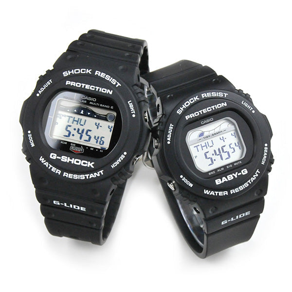 ペアウォッチ ジーショック G－SHOCK/BABY-G デジタル GWX-5700CS-1JF-BLX-570-1JF 31.5 タイドグラフ機能付 G-LIDE [201904new]