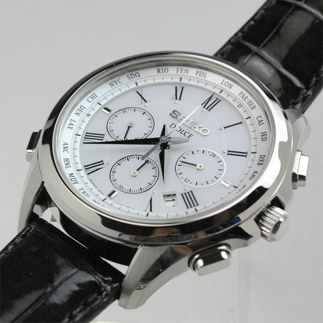セイコー ドルチェ&エクセリーヌ ペアウォッチ レザーバンド 革ベルト ソーラー電波時計 腕時計 SEIKO SADA039-SWCW109 240,0   【ペア カップル ブランド ウォッチ】