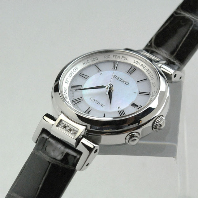 セイコー ドルチェ&エクセリーヌ ペアウォッチ レザーバンド 革ベルト ソーラー電波時計 腕時計 SEIKO SADA039-SWCW109 240,0   【ペア カップル ブランド ウォッチ】