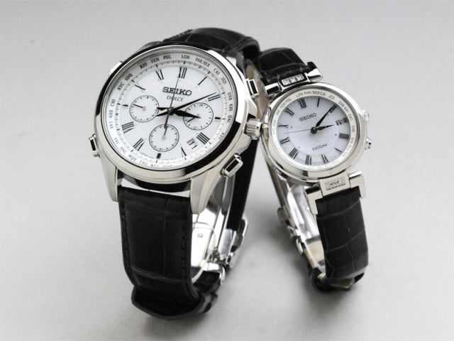 セイコー ドルチェ&エクセリーヌ ペアウォッチ レザーバンド 革ベルト ソーラー電波時計 腕時計 SEIKO SADA039-SWCW109 240,0   【ペア カップル ブランド ウォッチ】