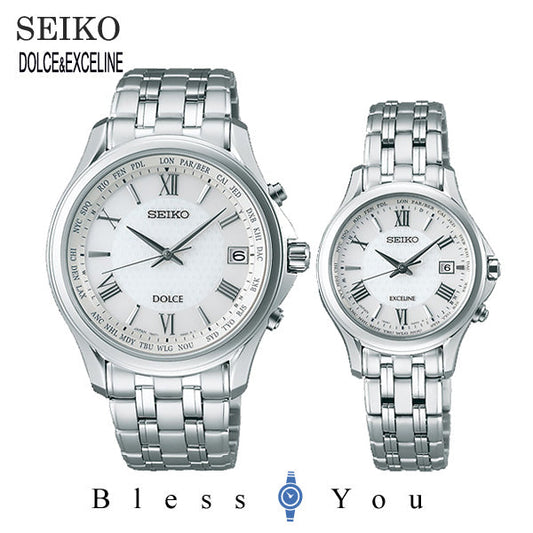 セイコー 腕時計 ソーラー電波 ドルチェ&エクセリーヌ ペアウォッチ SEIKO SADZ201-SWCW161 240,0 10ｎ