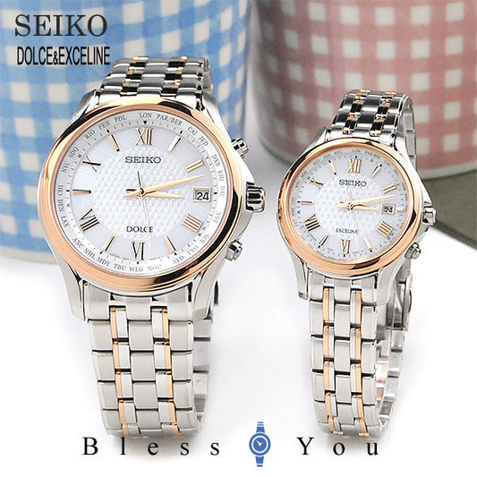 セイコー 腕時計 ソーラー電波 ドルチェ&エクセリーヌ ペアウォッチ SEIKO SADZ202-SWCW162 260,0 10ｎ