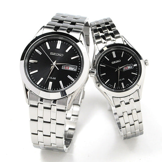 ペアウォッチ セイコー セレクション ソーラー black day date SEIKO SBPX083-STPX031 40,0