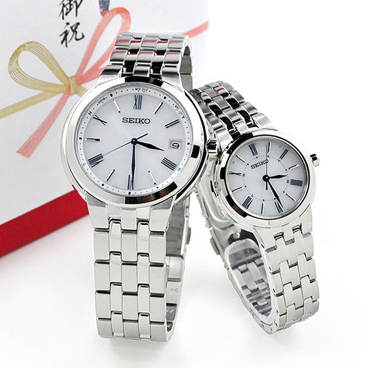 ペアウォッチ セイコー セレクション ソーラー電波時計 (white) SEIKO SBTM281-SSDY031 70,0