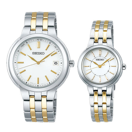 ペアウォッチ セイコー セレクション ソーラー電波時計 (combi) SEIKO SBTM285-SSDY035 74,0