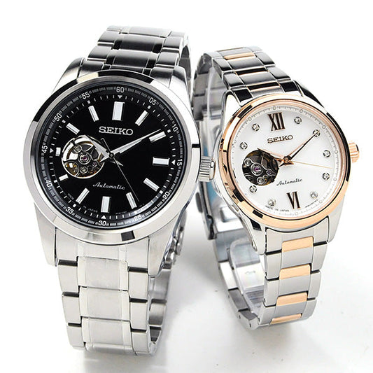 二人の記念日に SEIKO ペアウォッチ セイコー セレクション メカニカル 機械式 自動巻 腕時計 seiko SCVE053-SSDE010 61.0  couple watches