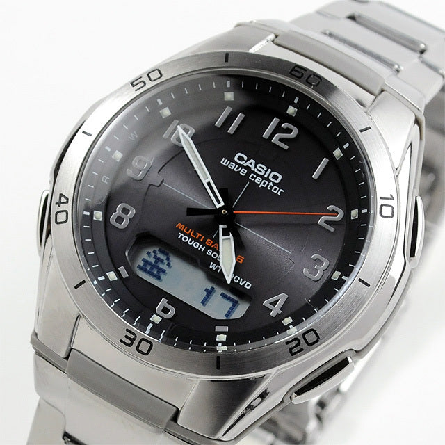 ペアウォッチ カシオ ウェーブセプター bk&whg[2] WVA-M640D-1A2JF-LWA-M160D-7A2JF 56,0 ソーラー電波時計 腕時計