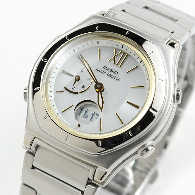 ペアウォッチ カシオ ウェーブセプター bk&whg[2] WVA-M640D-1A2JF-LWA-M160D-7A2JF 56,0 ソーラー電波時計 腕時計